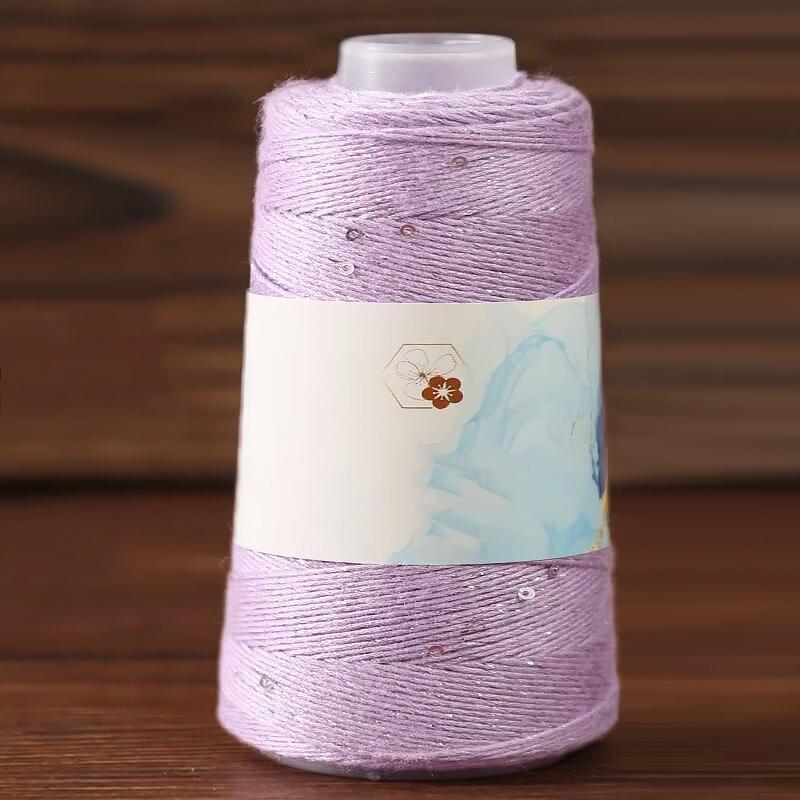 1 шт. Пряжа ручной вязки для подарка, сделай сам, блестящая шелковая нить с пайетками, пряжа из чистого хлопка и натурального шелка ручной работы, вязальная пряжа с серебряной нитью