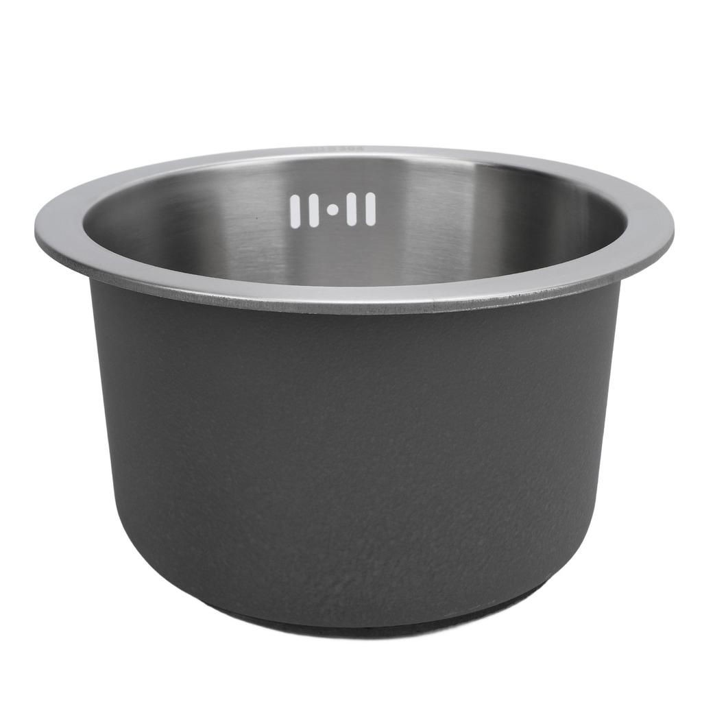 Kitchen Sink Undermount 304 Stainless Steel Single Bowl Mini Round Sink with Strainer 28cm Outer
