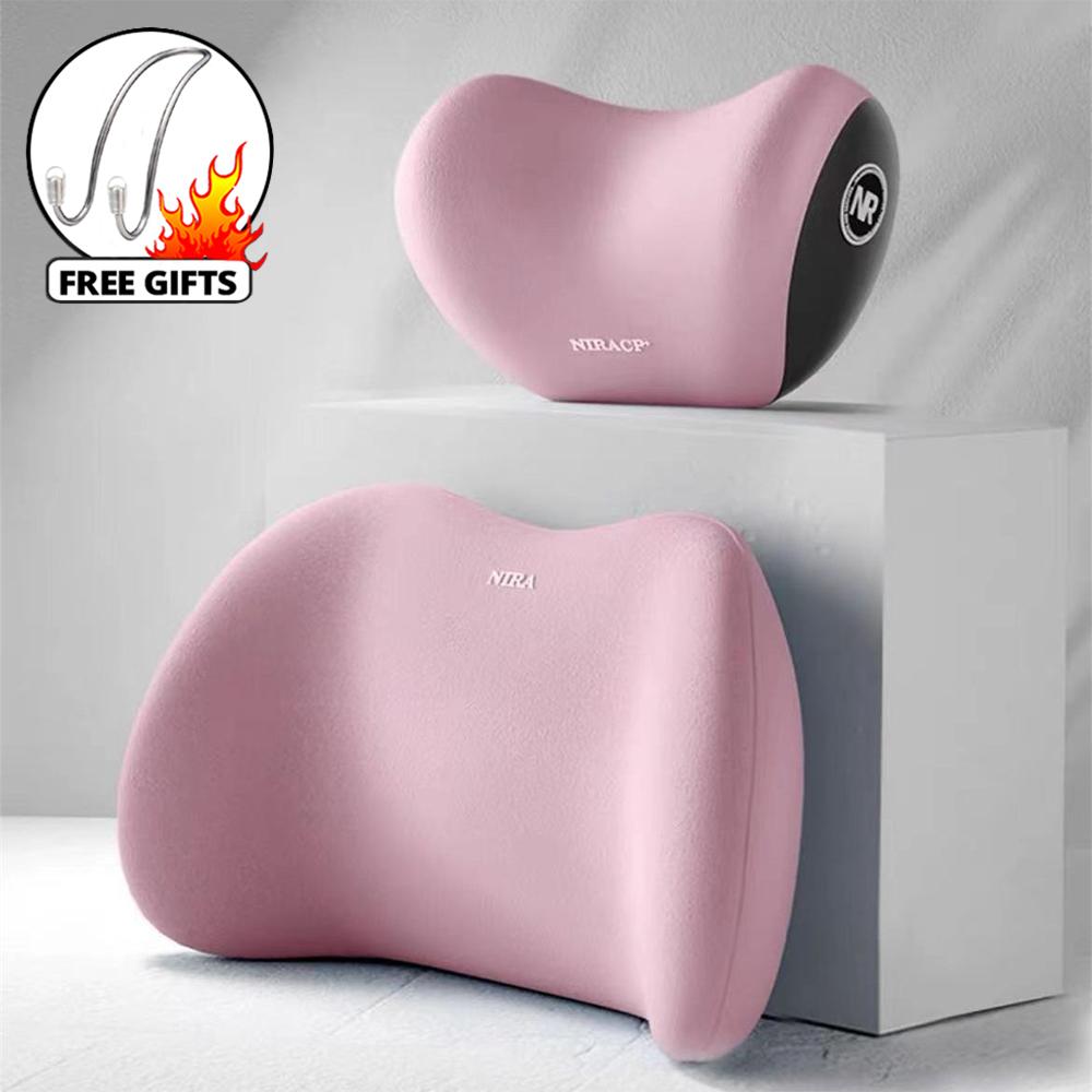 Подушка для подголовника для шеи автомобиля, подушка для поддержки головы, дышащая подушка с памятью для автомобиля, защита для путешествий, автомобильная подушка для поясницы, универсальные автомобильные принадлежности