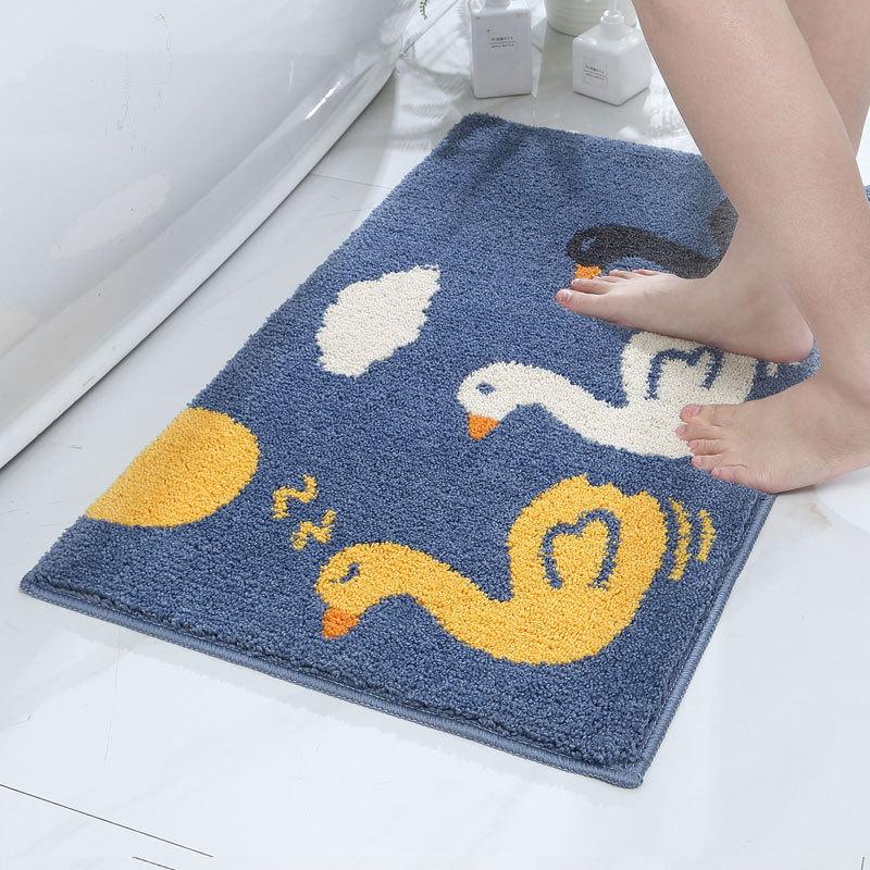 Cartoon Bathroom Bathroom Moisture-wicking Non-slip Mat Bedroom Kids Room Carpet Lovely Bathroom Entrance Doorway Mat