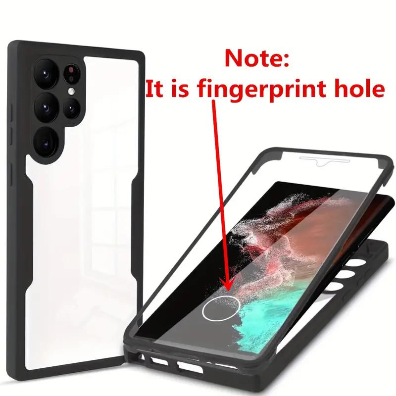 Защитный чехол на весь экран на 360 градусов для Samsung Galaxy S24 Ultra S23 S22 Plus S21FE A52 A54 A53 A14 A13, чехол для телефона