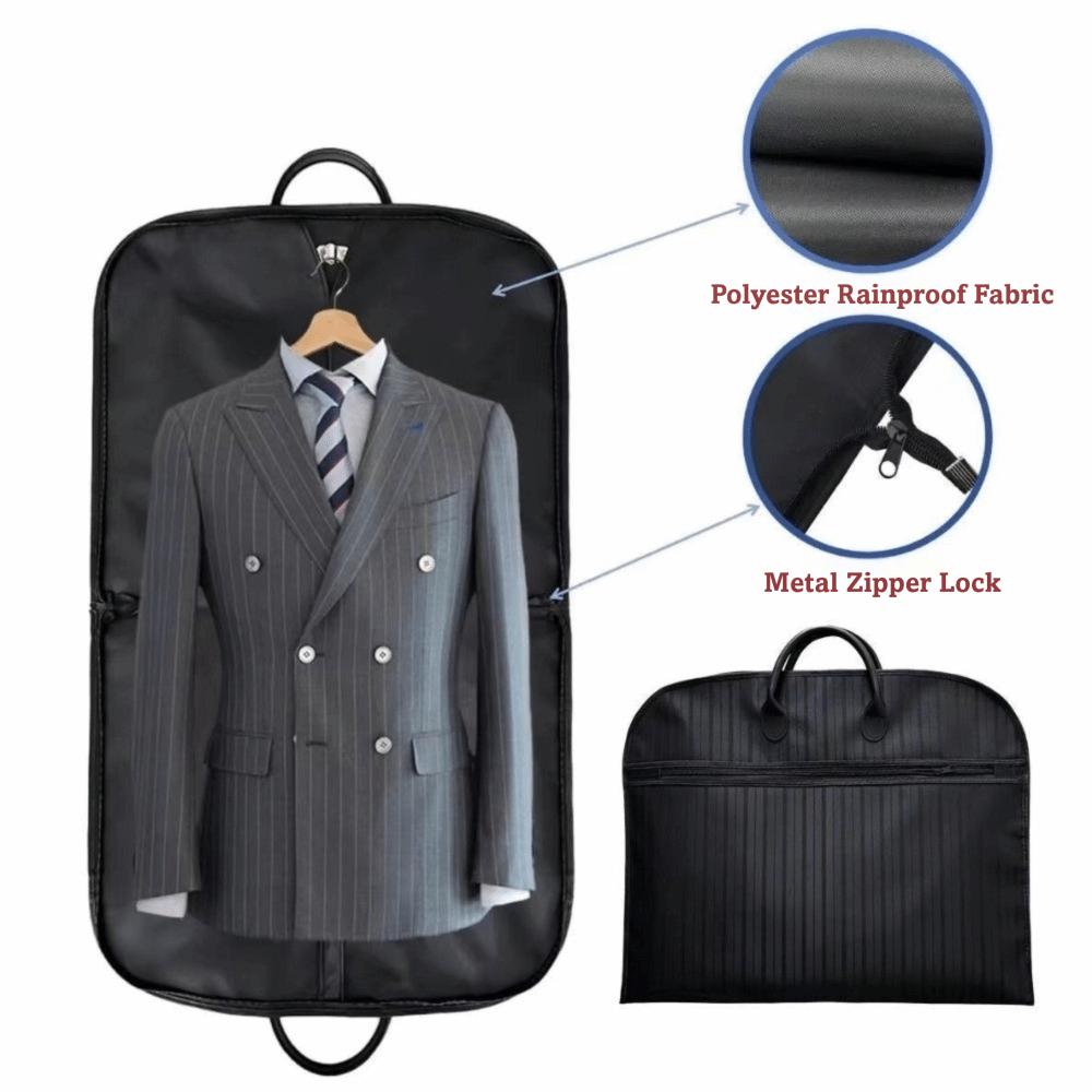 Oxford Cloth Dust Cover Zipper Closure Suit Storage Bag Suit Dustproof Storage