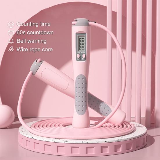 Регулируемая противоскользящая скакалка из ПВХ, портативная умная тренировочная скакалка для ежедневного использования