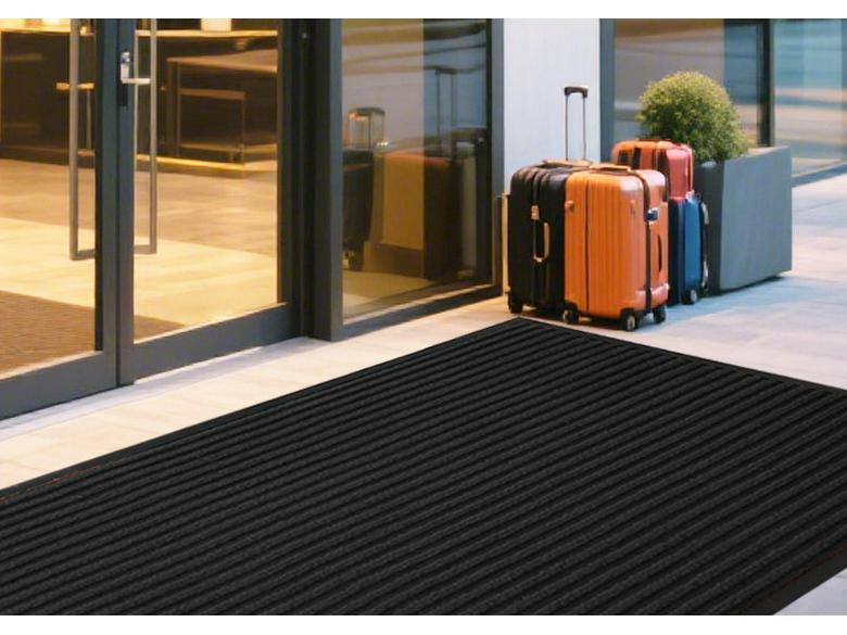 Нескользящий Водонепроницаемый Коврик для Входа в Ванную - Утолщенный ПВХ, Полая Конструкция