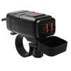 LMoDri Motorcycle Vehicle-mounted Charger Waterproof Dual QC 3.0 Quick Charge 12V Phone Charger Voltmeter Switch