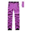 Fashion Outdoor Woman Winter Hiking Ski Pants Warm Fleece Padded Windproof Waterproof Trousers