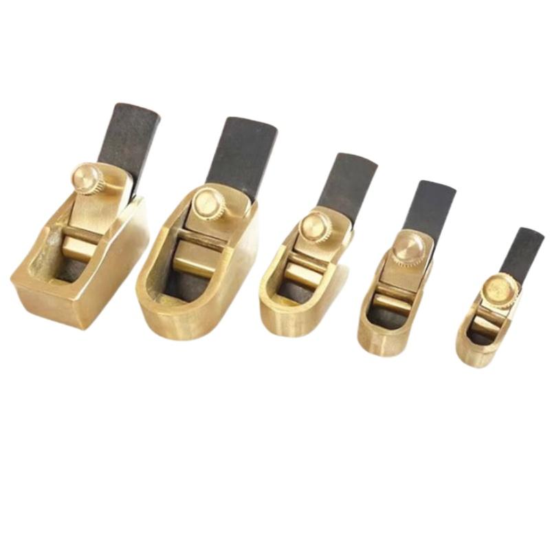 Small Brass Convex Bottom Cutter Portable Adjustable Hand Planer Luthier Violin Thumb Copper Carving Tools Wood Making Tools