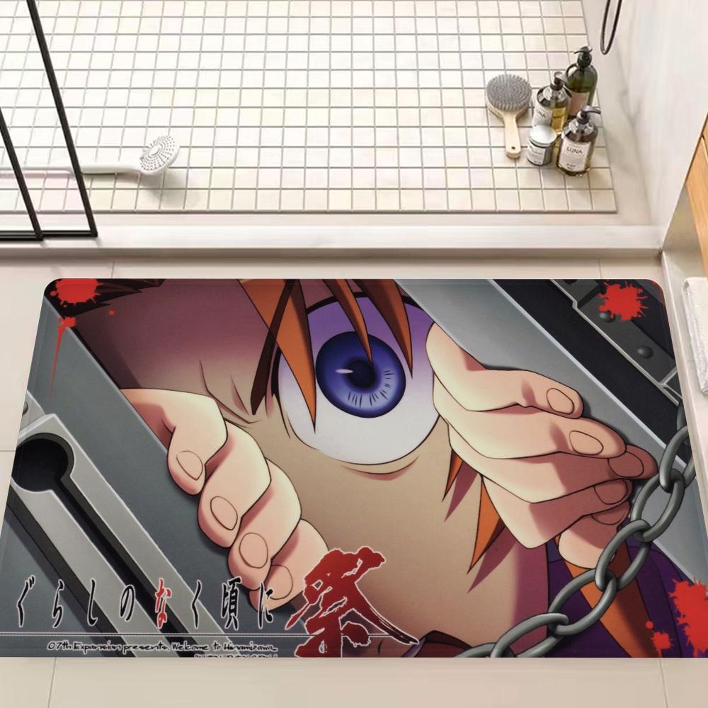 Higurashi No Naku Koro Ni Room Mats Retro Multiple Choice Living Room Kitchen Rug Non-Slip Welcome Rug