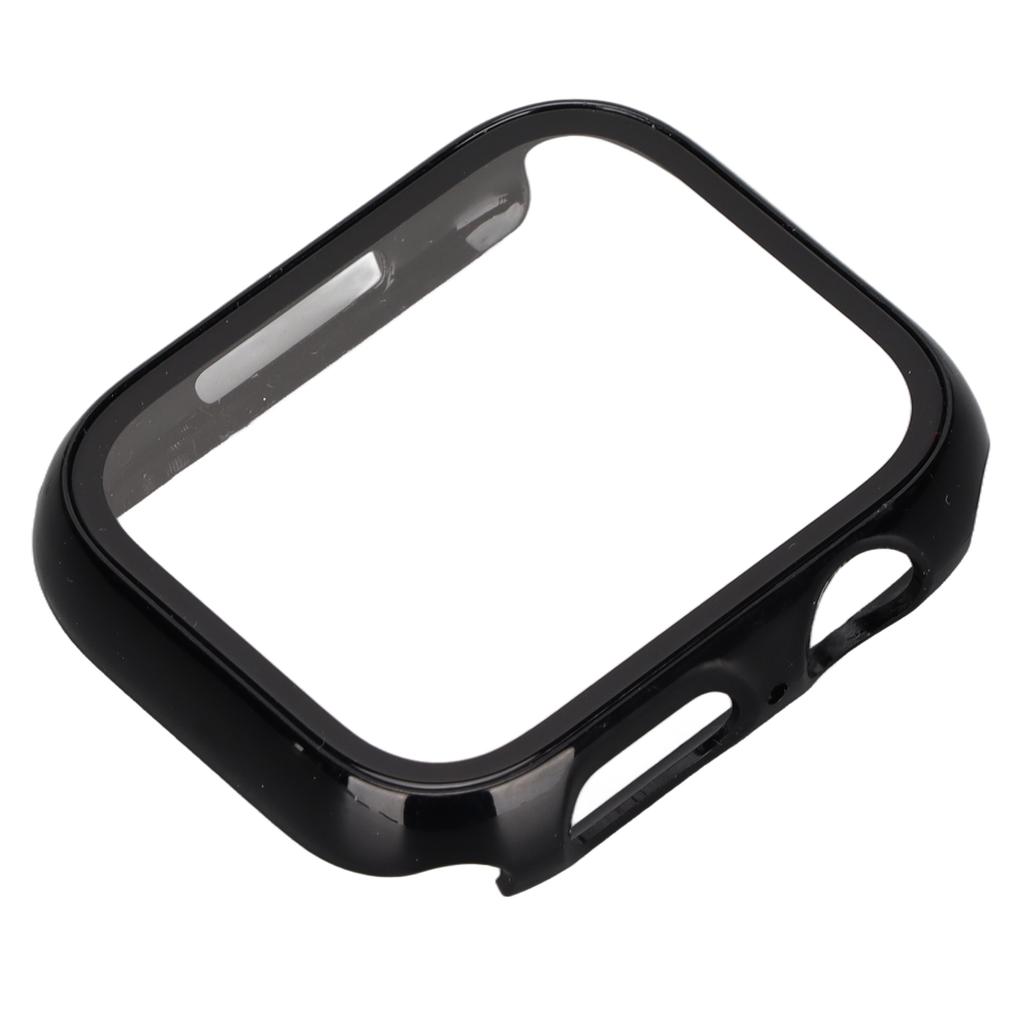 Protective Watch Shell Case with Tempered Glass Full Coverage HD Screen Protector for IWatch Series 7 2021