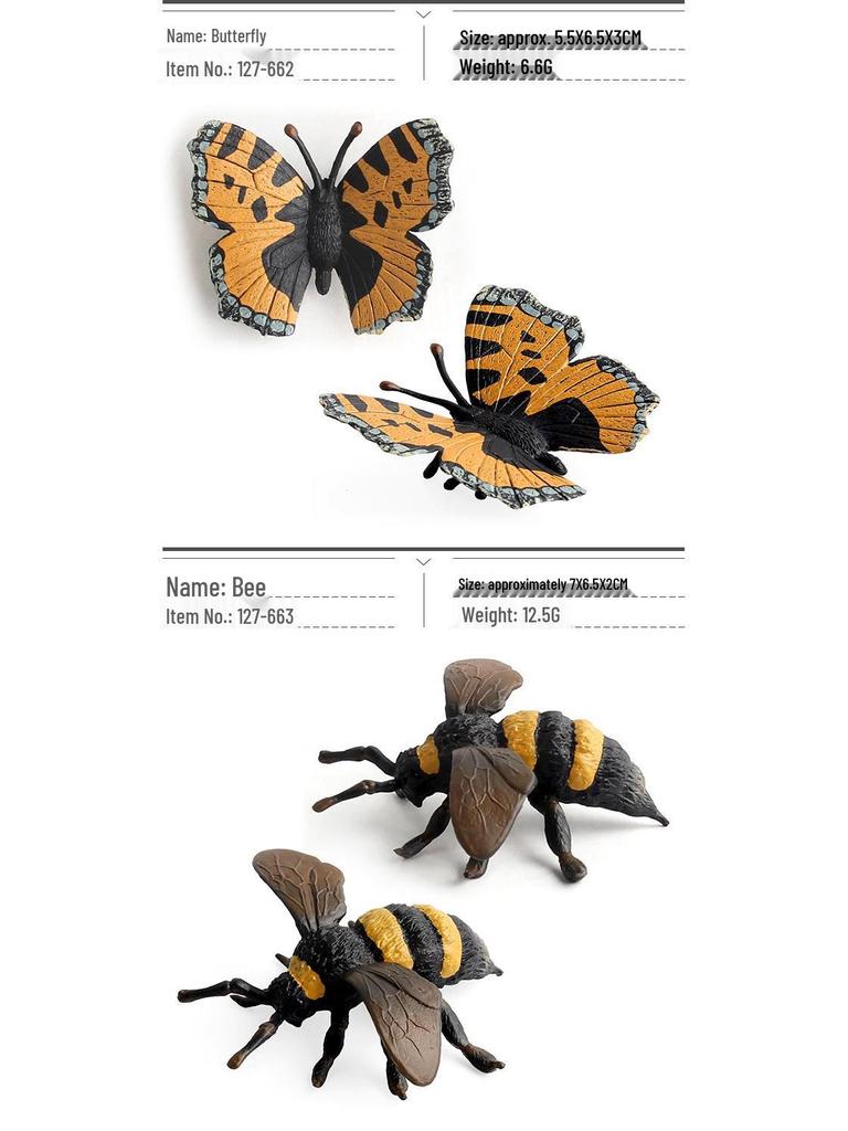 Набор детских познавательных моделей насекомых для трансграничной торговли