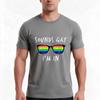 Sounds Gay Im In Lgbtq Tshirt Summer Casual Cotton Tee Oversized Streetwear Tops Vintage Graphic Print Unisex Unisex Unisex