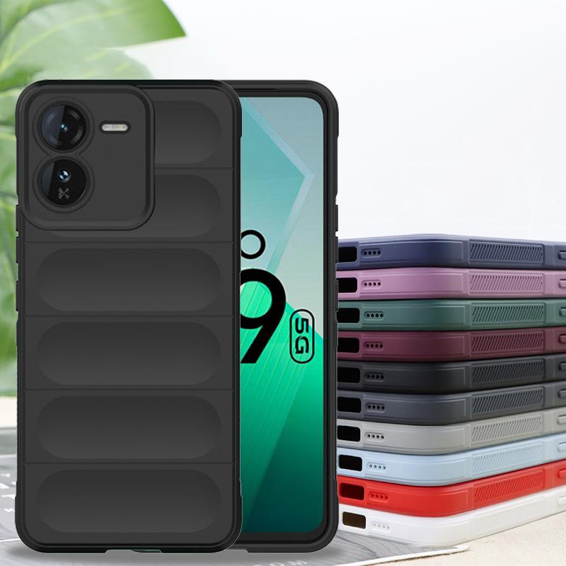 Для чехла IQOO Z9 5G Чехол IQOO Z9 5G Чехлы Приятный для кожи Роскошный Силиконовый Противоударный Защитный Чехол для Задней Панели Телефона Для IQOO Z9 5G