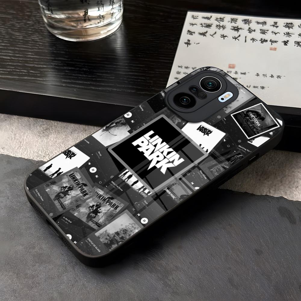 Горячий Чехол для Телефона L-Linkin P-park RockBand Закаленное Стекло Для Xiaomi 14 15 12 Lite Pro 13 11t Lite POCO M6 X6 X5 X3 NFC F5 F6 Pro C