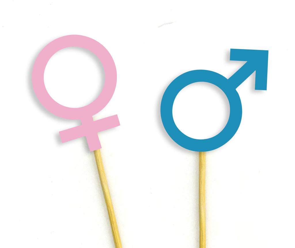 Дарлинг Сувенир| Топперы для кексов с указанием пола ребенка | Мальчик (Марс) или девушка (Венера) Символ| Украшения для детского торта для душа - упаковка