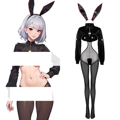 Куртка Litany Black Reverse Bunny, Костюм девушки-зайчика Токутайша, Костюм для косплея, ПУ кожа (M)
