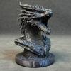 Фигурка Головы Дракона, 3D-печатная статуя головы фэнтезийного дракона, Скульптура мифического животного для декора рабочего стола дома и в офисе, Подарок для коллекционеров