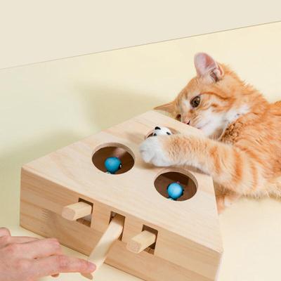 Кошачья коробка Ловец кротов 3-компонентная подвижная игрушка