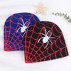 Autumn Winter Hip-hop Spider Web Knit Hat European American Style Unisex Warm Ear Protection Outdoor Wool Cap Black Blue