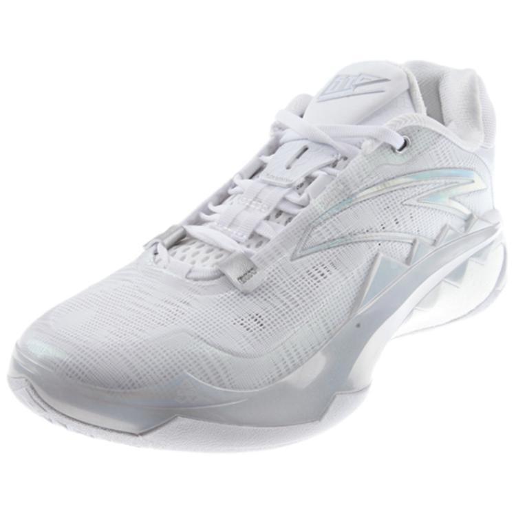 Anta Swagger 1 Cushioning Slip Resistant Low top Basketball Shoes Men's White 112421106S-2