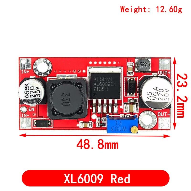 XL6009/XL6019 Повышающий преобразователь 4A, регулируемый, 15 Вт, от 5–32 В до 5–50 В, модуль источника питания постоянного тока, высокая производительность, низкая пульсация