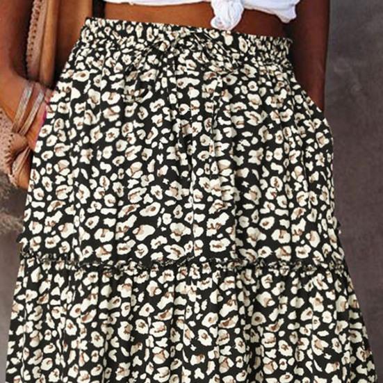 Женская макси-юбка в стиле бохо-шик с высокой талией в стиле пэчворк, плиссированная, с винтажным этническим принтом, идеально подходит для летних поездок на работу и отдыха