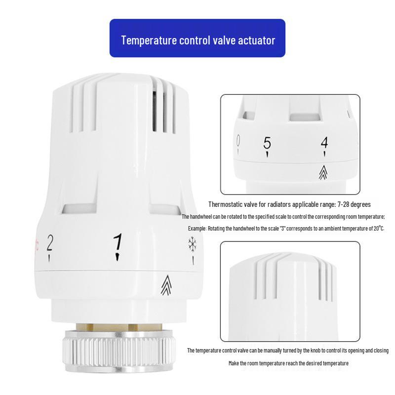 Straight Water Radiator Thermostatic Valve for Automatic Temperature Control