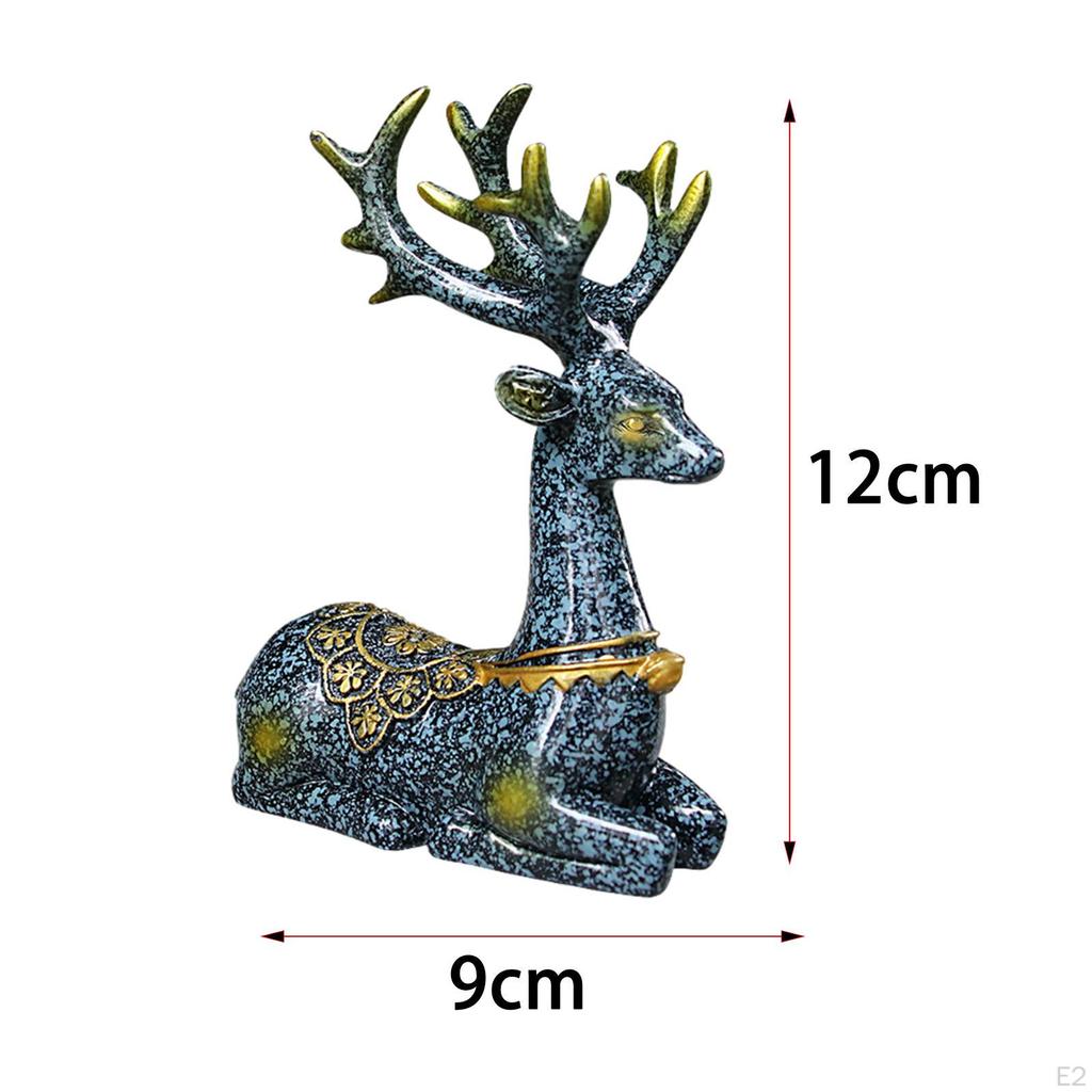 Статуя автомобиля, фигурка оленя, скульптура животного, украшение для приборной панели для гостиной