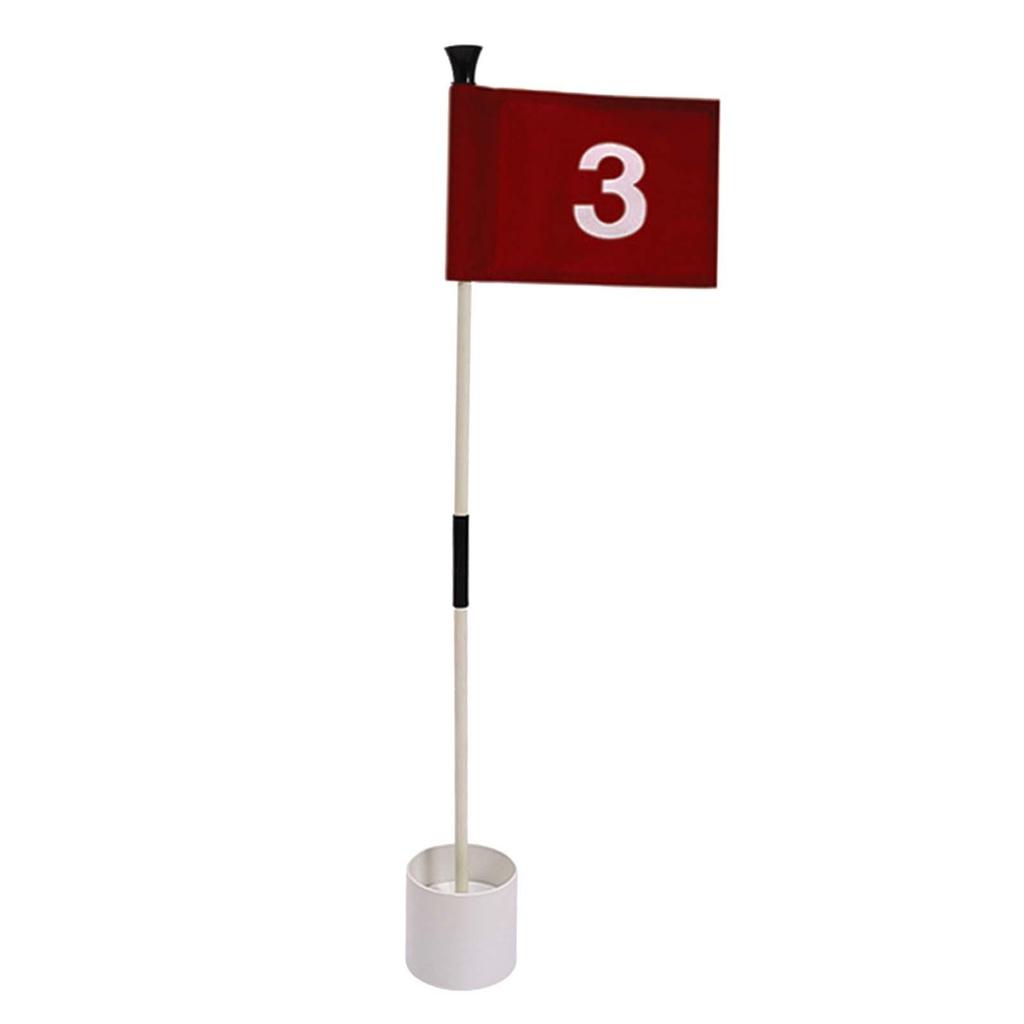 Golf Putting Green, Golf Flagpoles Golf Flags Portable Practice Putting for