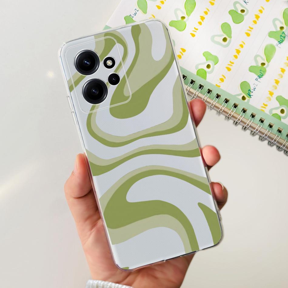 Для Xiaomi Redmi Note 12 Global Стильный Чехол для Телефона Мягкий Силикон ТПУ Задняя Крышка Для Redmi Note 12 Pro 4G Note12 12Pro