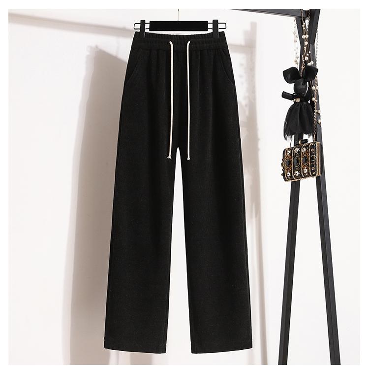 DIMANAF 2025 Осень Большой размер Брюки Харлен Новые Женские Вельветовые Модные Свободные Плиссированные Винтажные Брюки