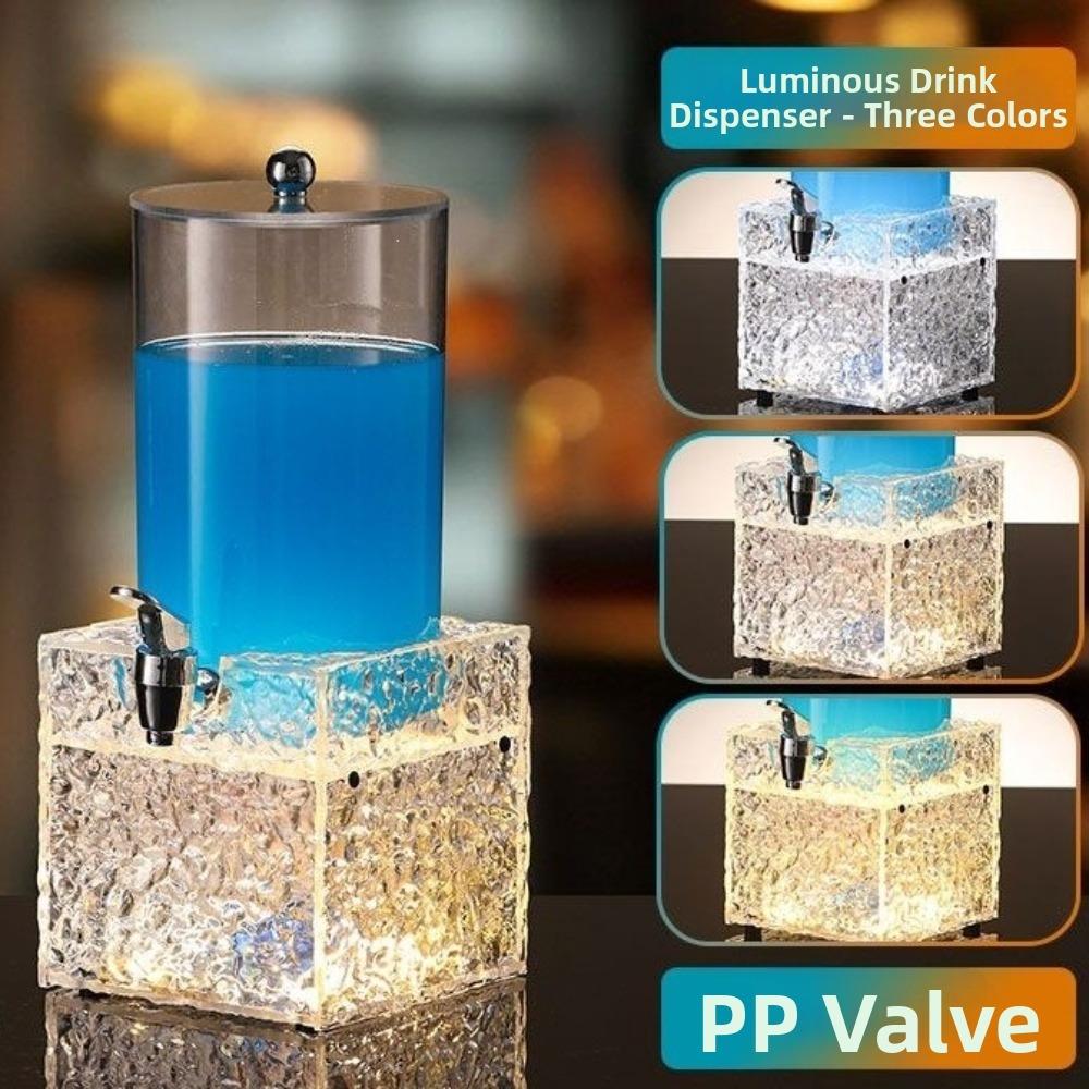 Acrylic Beer Tower Dispenser Unbreakable Lighted Drink Dispenser Outdoor Camping