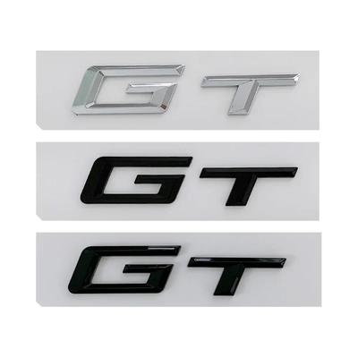 Хромированные черные 3D буквы GT ABS эмблема для 5 3 серии 320d E36 320 C 400 650 530 F07 F34 G32 GT значок на крышку багажника автомобиля логотип наклейка
