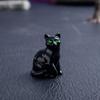 6Pcs Mini Resin Cats Glow-in-the-Dark Transparent Kitten Ornaments Miniature Cat Figurines for Fairy Garden Decor Micro Landscapes Crafts