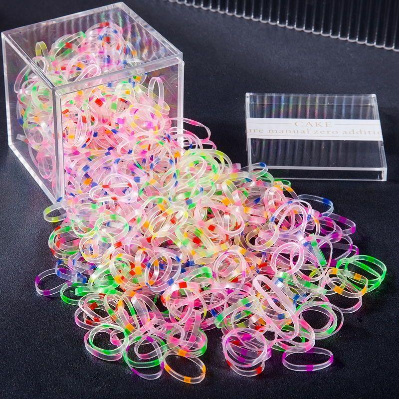 Одноразовые резинки для младенцев, милые дети, без вреда для волос, маленькие резинки для завязывания волос, аксессуары для волос, повязки на голову, петли для волос.