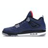 Air Jordan 4 Retro Winter Loyal Blue Мужские кроссовки Белый Habanero-Красный Черный CQ9597-401