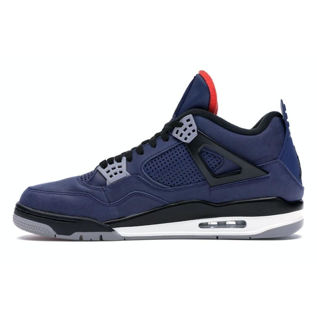 Air Jordan 4 Retro Winter Loyal Blue Мужские кроссовки Белый Habanero-Красный Черный CQ9597-401