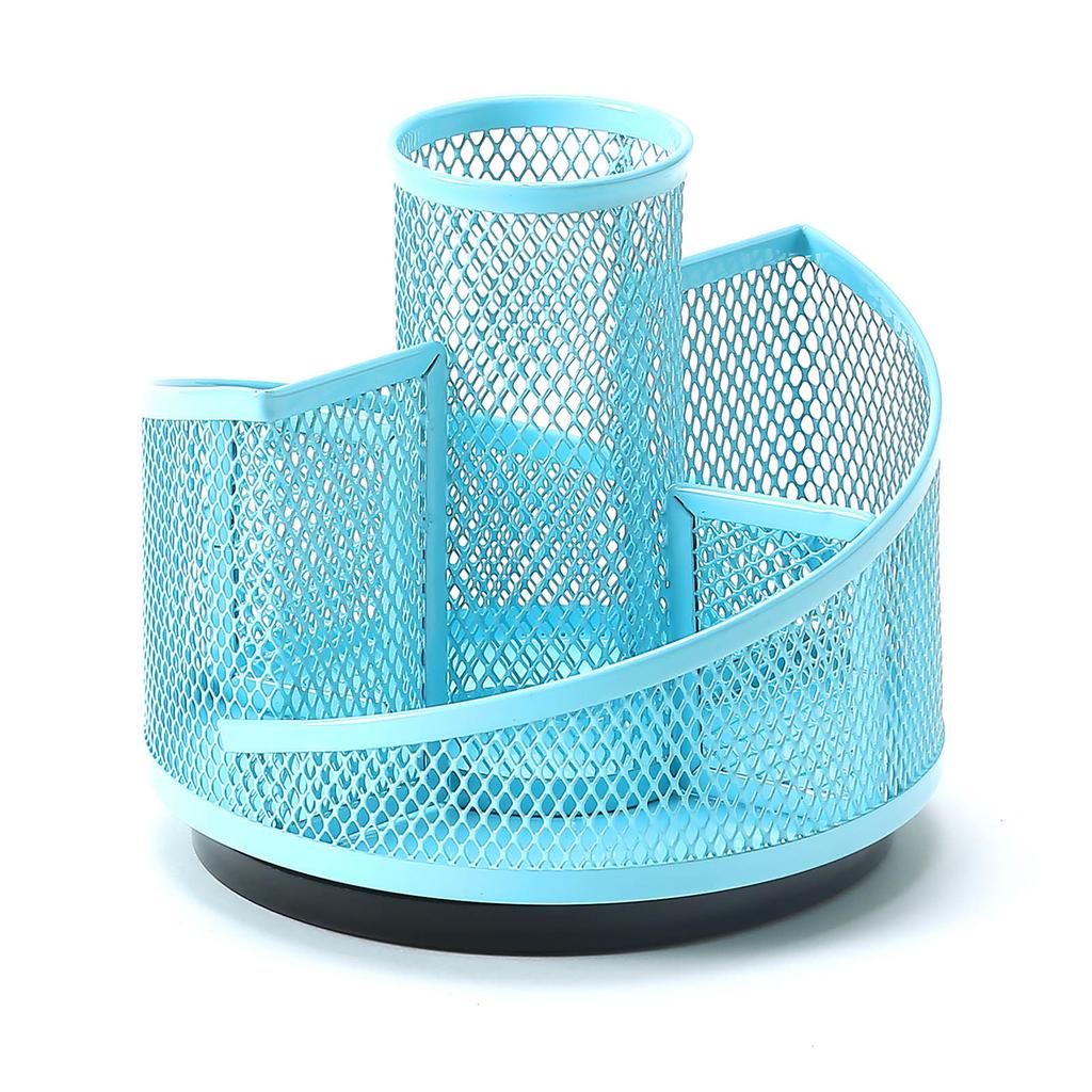 Многофункциональный настольный органайзер для ручек с 5 отделениями, вращающийся держатель для карандашей для стола