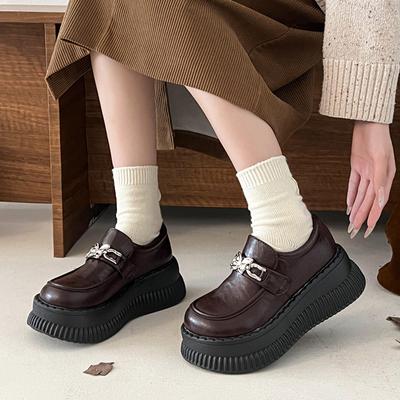 Модные роскошные туфли в стиле «Лолита» с металлическим дизайном в виде бабочки для женщин, винтажные туфли Мэри Джейн для девочек, туфли на платформе с круглым носком в студенческом стиле Y2K