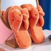 Fashion Women Slipper Winte Autumn Pure Color Rabbit Hair Open Toe Indoor Wood Floor Warm Zipper Soft Sole Slippers Comfort Beautiful