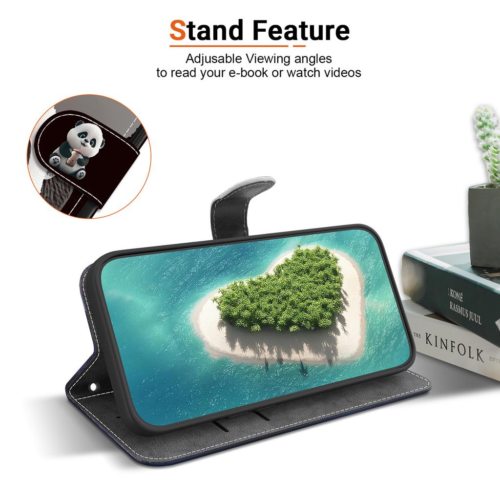 Чехол-книжка из искусственной кожи ручной работы для Samsung Galaxy S24 (СМ-S921B) Противоскользящий ударопрочный чехол с ремешком на запястье и дизайнами в виде сердец/роз и кошек