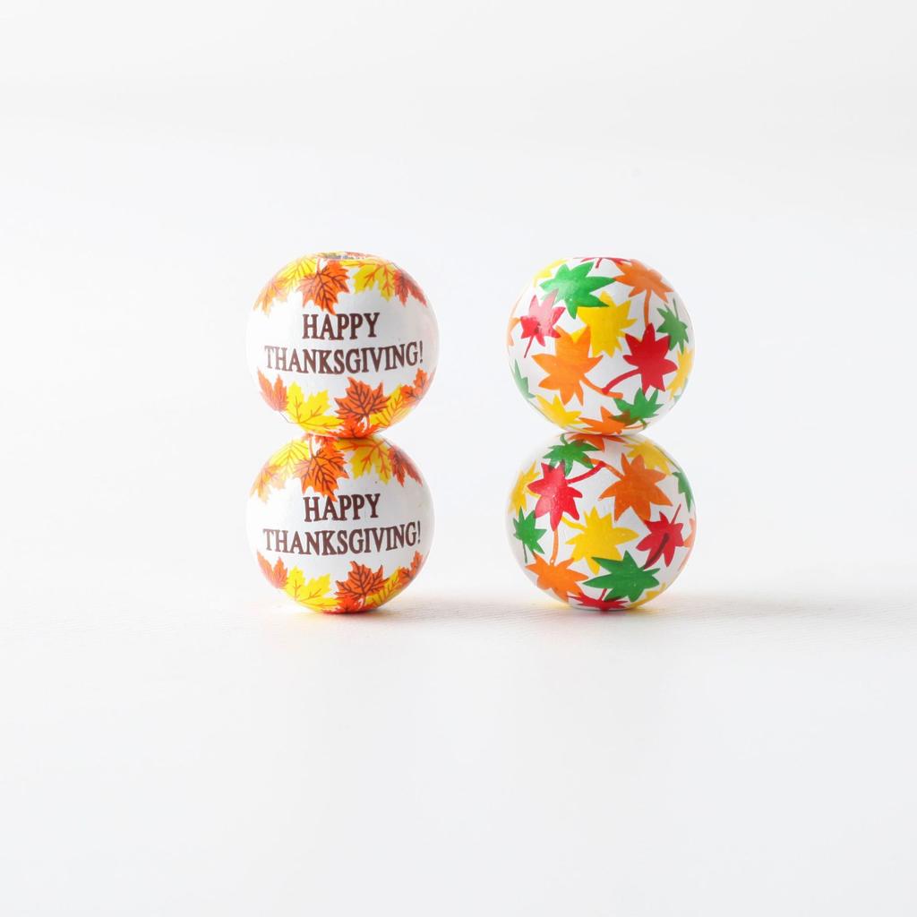 Принадлежности для домашней вечеринки Кленовые листья Изготовление украшений Украшение дома Деревянные бусины DIY Аксессуары День благодарения Рассыпные бусины Деревянные бусины