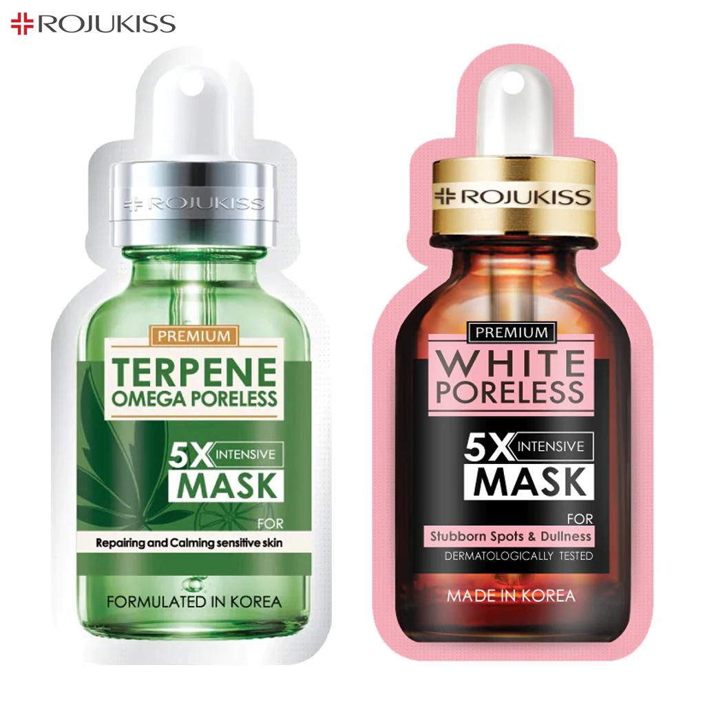 Rojukiss Акне/Укрепляющая/Красная сыворотка/Глута/HYA/Омега/Идеальная/Восстанавливающая/Белая/Цинковая интенсивная маска без пор 5X 25 мл - Thai Skincare