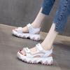 Sports Sandals Women's Summer 2025 New Women's Fashion Wave Platform Beach Shoes Muffin Student Sandals