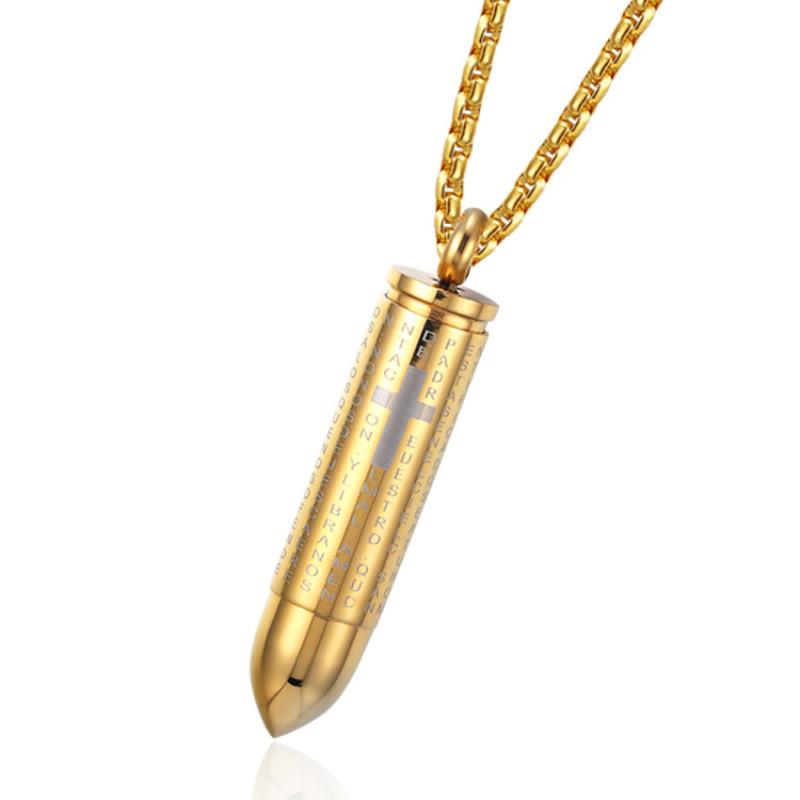 Men's Pendant Can Be Unscrewed To Hold Paper Strips, Crosses, Necklaces, Accessories