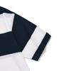 COVERNAT C Logo Rugby Collar Half Knit Navy