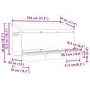 Chicken Nesting Box 3 Compartments Wall Mount Galvanized Steel