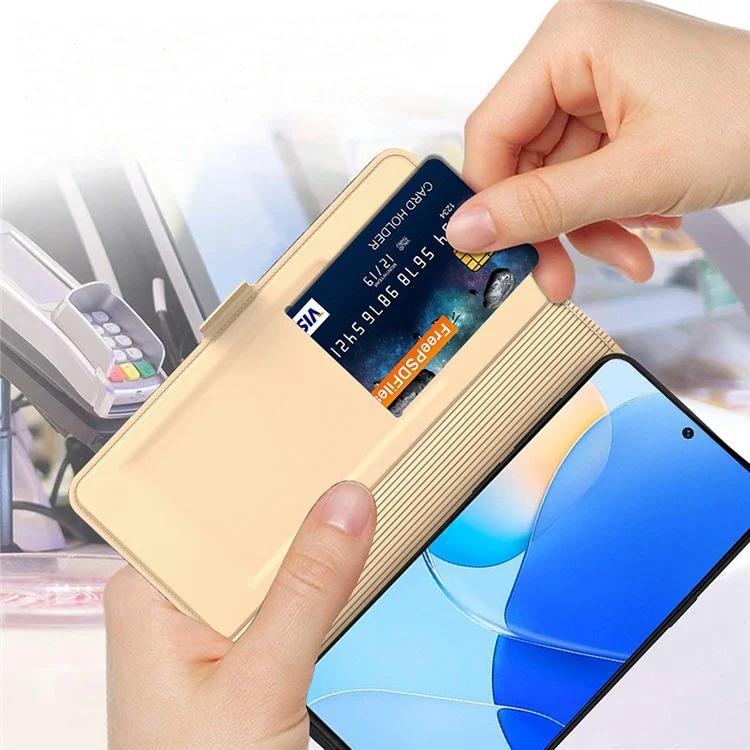 For Huawei Mate 60 Drop-proof PU Leather Adjustable Stand Cover Card Holder Phone Case