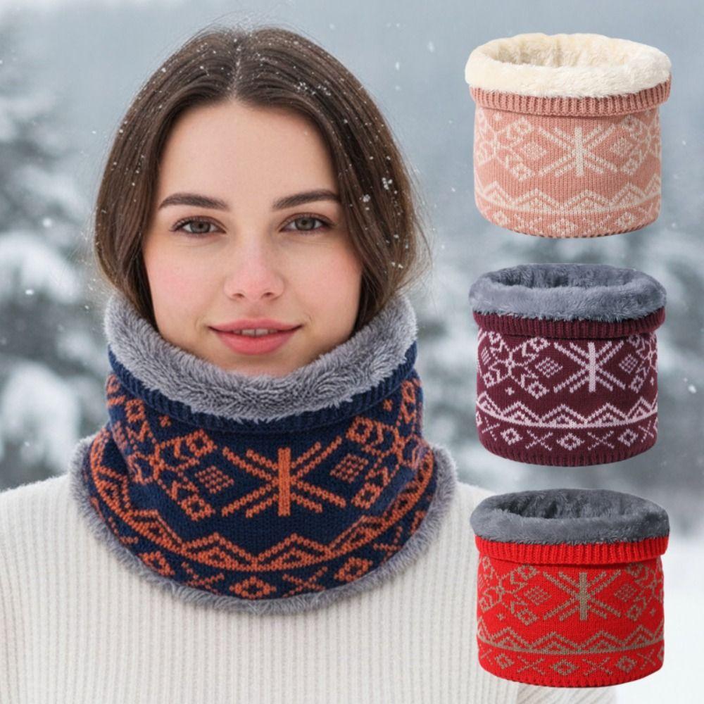 Plush Neck Warmer Thickened Lining Sport Scarf Fashion Pullover Cap