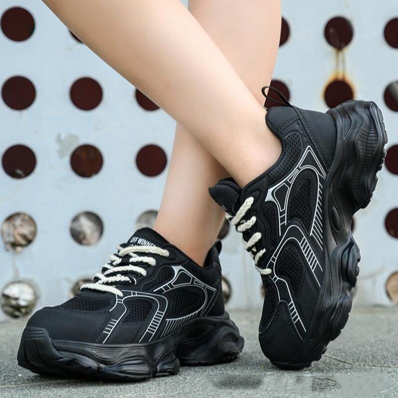 Нескользящая рабочая обувь женская безопасная обувь с жестким пластиковым носком женская легкая защитная обувь промышленная неразрушаемая защитная обувь