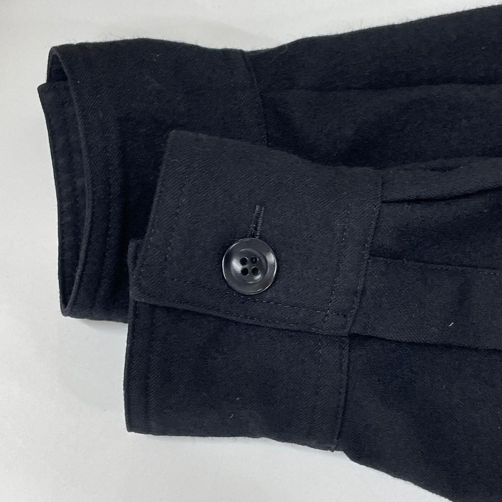 Y's YR-D06-101 ФЛАНЕЛЕВОЕ ПЛАТЬЕ-РУБАШКА С НАГРУДНЫМ КАРМАНОМ платье 1 черныйБ/У